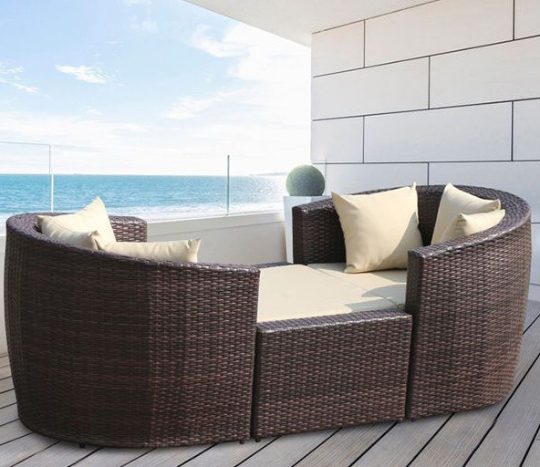 Outdoor Rattan Sofa Set Wicker Furniture Mirror Outdoor Sofa  980x600x410mm