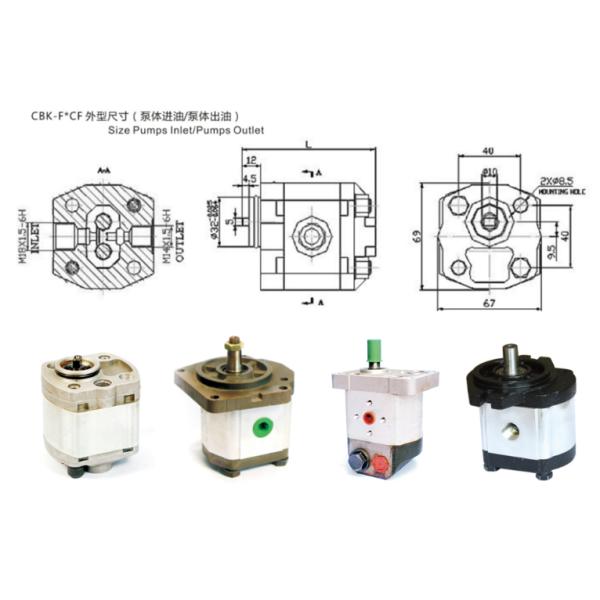 Moteur hydraulique CBK de vitesse de rendement élevé/séries de CBT pour le tracteur agricole