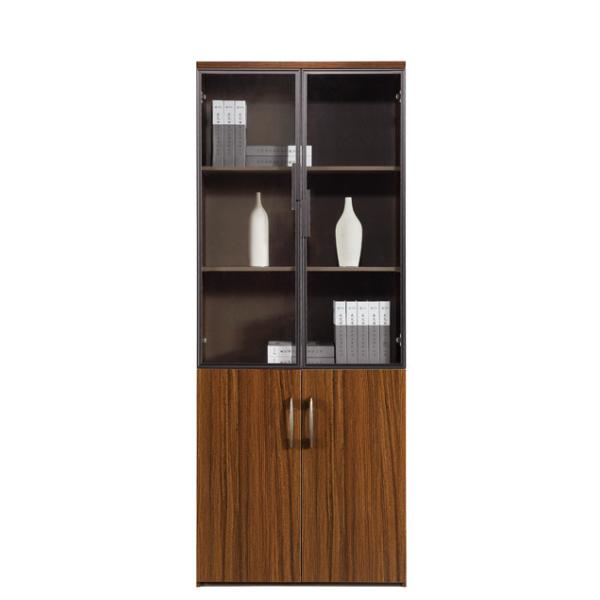 2 Swing Doors Wood Storage Cabinets OEM / ODM 800mm Length Staff Furniture