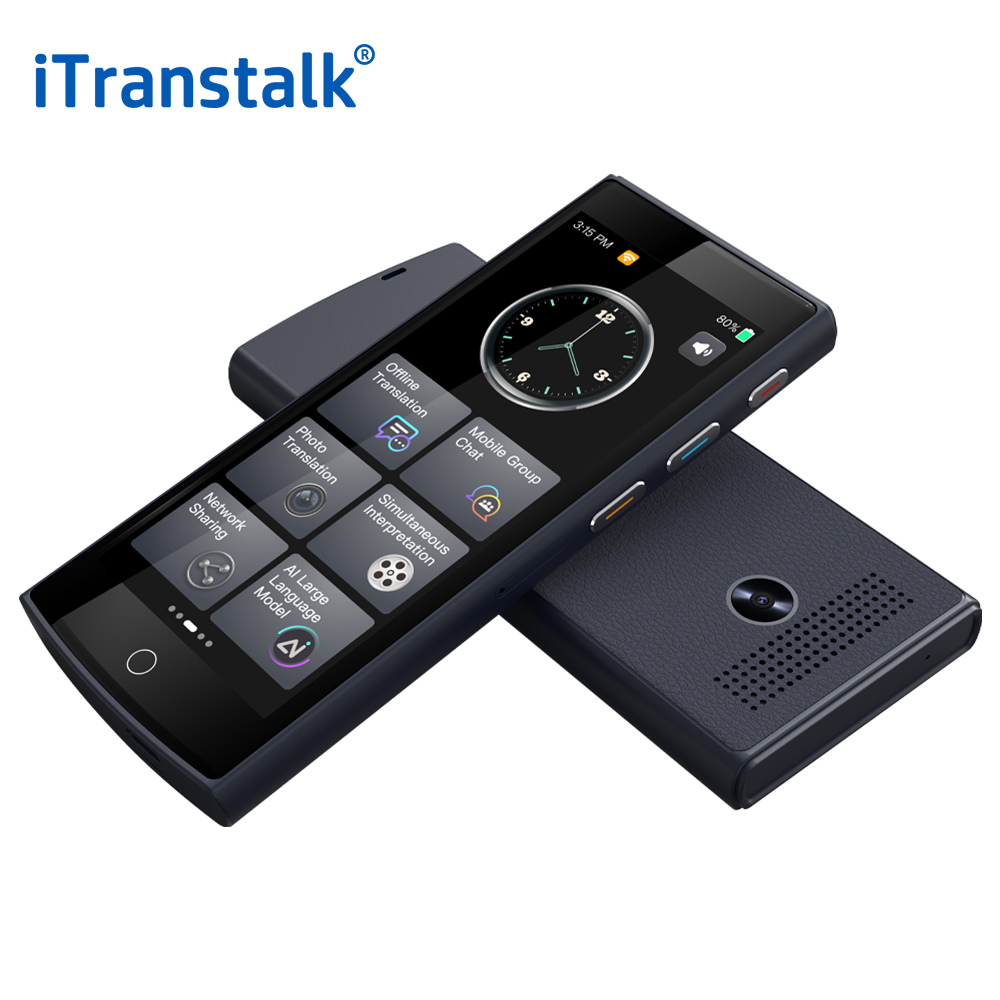 Two Way Smart Voice Translator Device 4G Simcard 142 Languages Recording Photo Text Translate