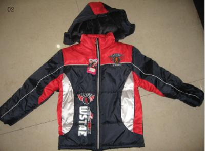 Apparel boy's padding jackets stock(coats,tops,children's clothing,children's garments,jackets stocks)