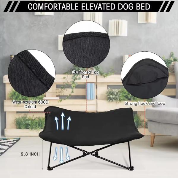 Camas Hamaca Oxford para Perros Impermeables Elevadas para Exterior Ecológicas