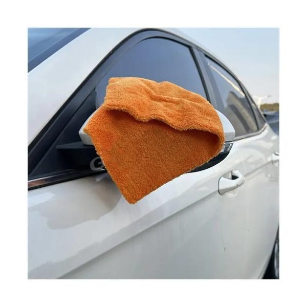 40x40cm 500gm Absorbant détaillé serviette de lavage de voiture sans bordure Microfibre Pour séchage de voiture serviette de lavage de voiture Coral Fleece serviette de nettoyage