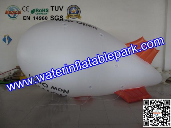 Helium Blimp Inflatable Advertising 0.18mm PVC OEM with 5 Years Warranty