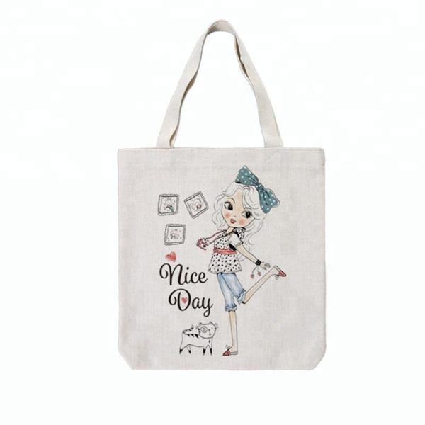 Different Sizes Of Simple Linen Blank Tote Bags For Sublimation Printing