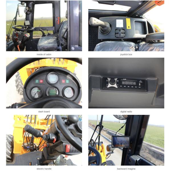 Yellow 1600kg Articulating Wheel Loader Mini Compact Construction Equipment