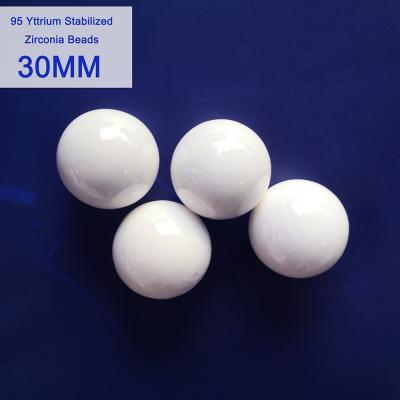 Size 30mm Zirconia Grinding Balls For Non-Metallic Ore Coarse Grinding In Mixing Mill