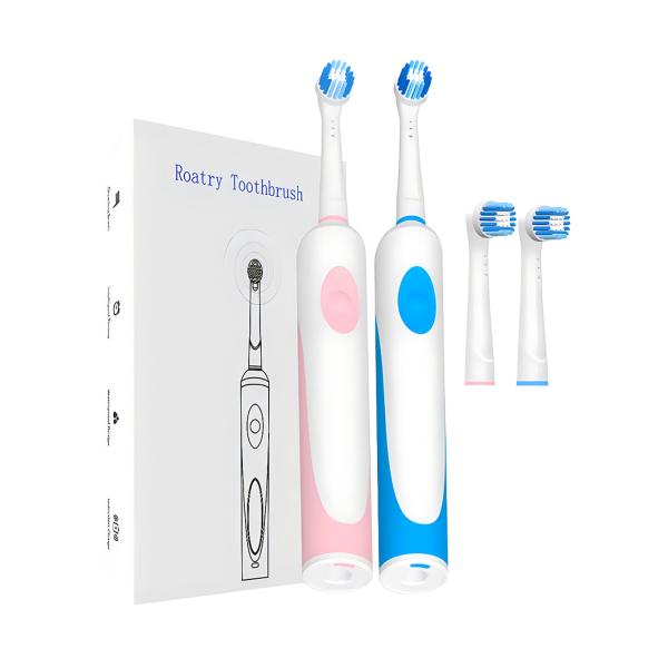 IPX7 Оральная чистка Звуковая электрическая зубная щетка Пара Водостойкая электрическая зубная щетка