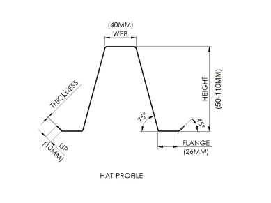 Galvanized Steel Sheet Light Steel Frame Roll Forming Machine for Strip Width of Approx 156mm