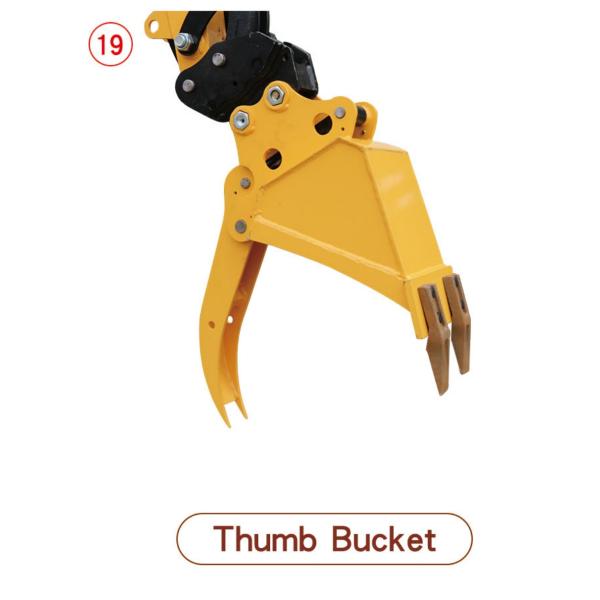 EPA Certificate MINI Excavator Bucket Accessories Multiple Use