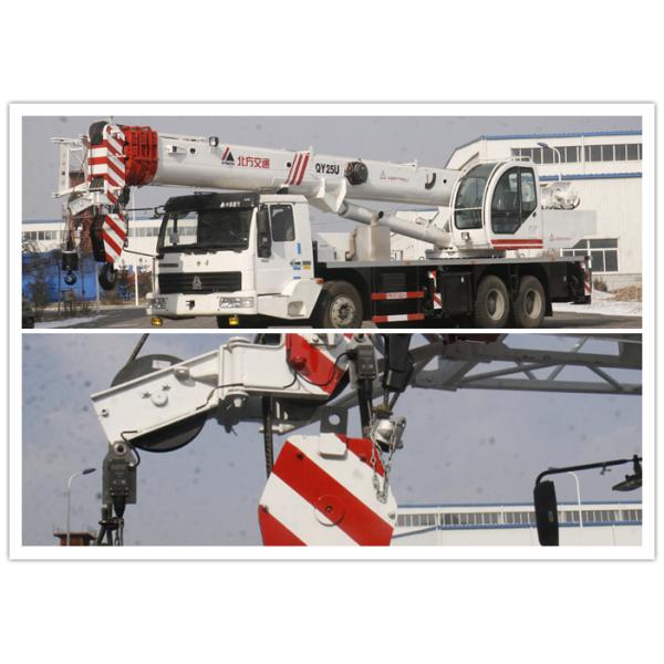 25 Ton Hydraulic Truck Crane 199kw Vice Boom Length 8.3m Max Height 48.2m