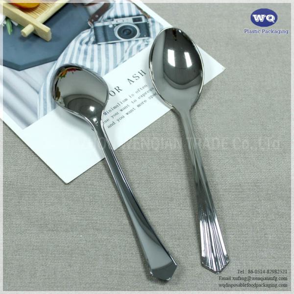 7 Inch Silver Disposable Plastic Utensils,Disposable Cutlery Set,disposable plastic forks-pre wrapped plastic cutlery