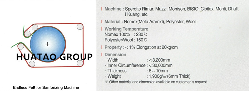Индустрии полиэстера Aramid Nomex чувствовали войлок ткани теплостойкий Sanforizing