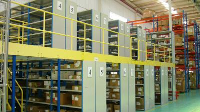 Steel Industrial Mezzanine Floor Systems Easy Install / Dismantle Large Load
