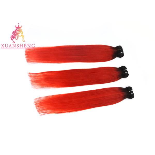 100 Virgin Custom Human Hair Wigs Red Color Full Cuticle Aligned Hair Bundles