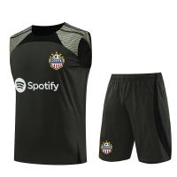 Chaleco liso de entrenamiento negro de secado rápido del peso del fútbol del tejido de poliester del chaleco