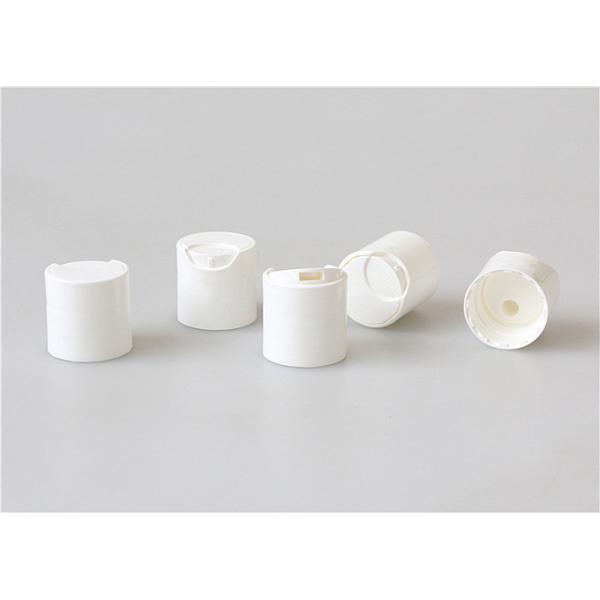 Крышка белого диска бутылки 24/410 шампуня PP пластикового верхняя