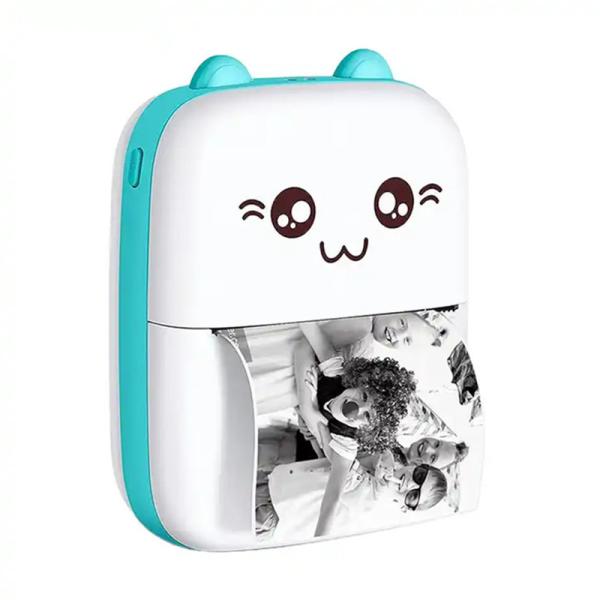 Printer Portable Bluetooth 4.0 Printer Photo Thermal Printer Phone Wireless Connection Printer 1200mAh Battery