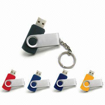 Eslabón giratorio 1GB, 2GB, 4GB, 8GB, memoria USB del metal 16GB compatible con la PC AT-027