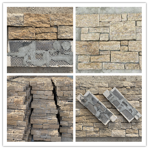 15x60cm Quartzite Stone Veneer Panels For Wall Stone Cladding