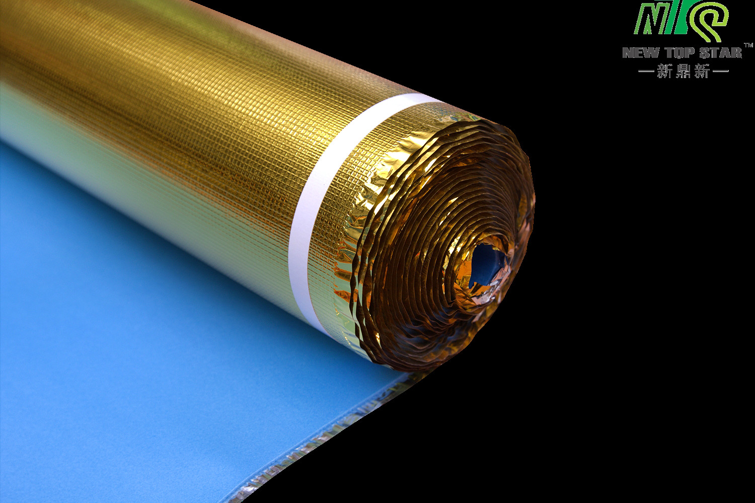 Золотой Underlayment пены фильма 2mm голубой, ядровый пол доказательства прокладывая 1000mm