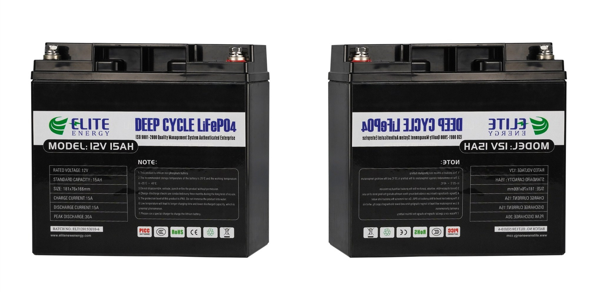 3000 батареи иона цикла 12V 15Ah 192Wh размер портативной Li небольшой