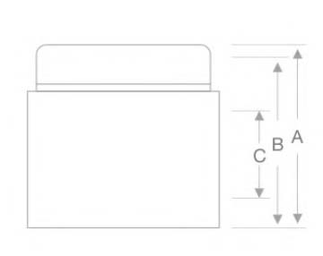 El cosmético plástico sacude la pared gruesa para los potes del maquillaje de la crema de cara sacude GR712A