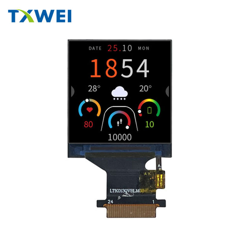 1.3-дюймовый LCD умный носимый дисплей квадратный IPS TFT LCD дисплейная панель