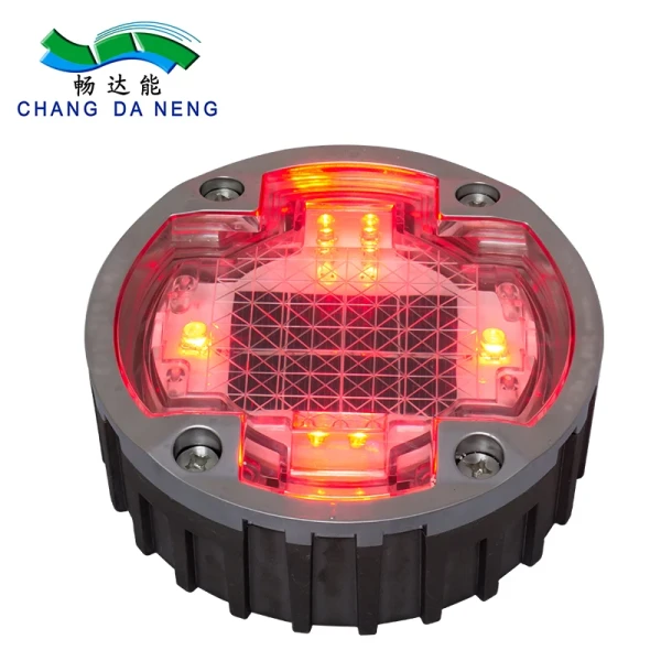 Roadway Safety Reflectors for 100h Illumination with Optional Adhesive or Screw Mounting