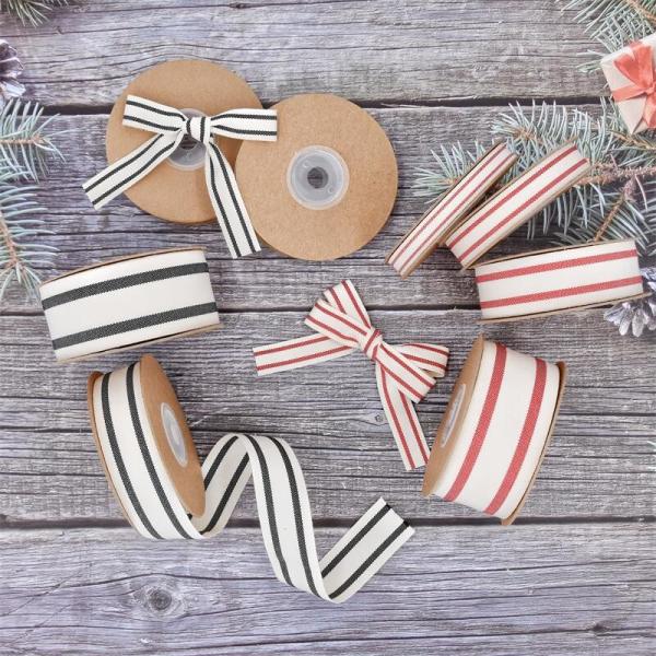 ISO14001 Полосатая лента 15mm-38mm Черно-белая лента