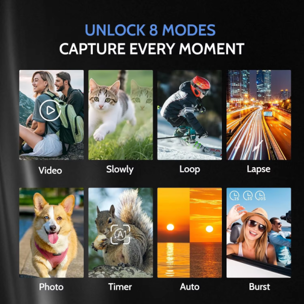 5K Vlogging Digital Camera 1.54-Inch Double Sided Display Wi-Fi Transfer With LED Fill Light