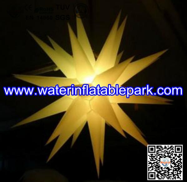 1.5m Oxford Stars Inflatable Decoration With LED Light