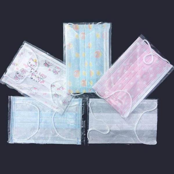 Anti Bacterial Disposable Nonwoven Kids Medical Face Mask