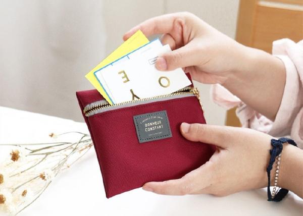 600D Polyester Travel Cosmetic Bags  Multicolored Large Capacity With Zipper