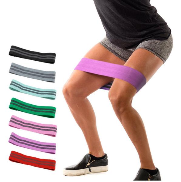Polyester Fabric Resistance Bands For Legs And Butt Hip Resistance Bands For Women Squats