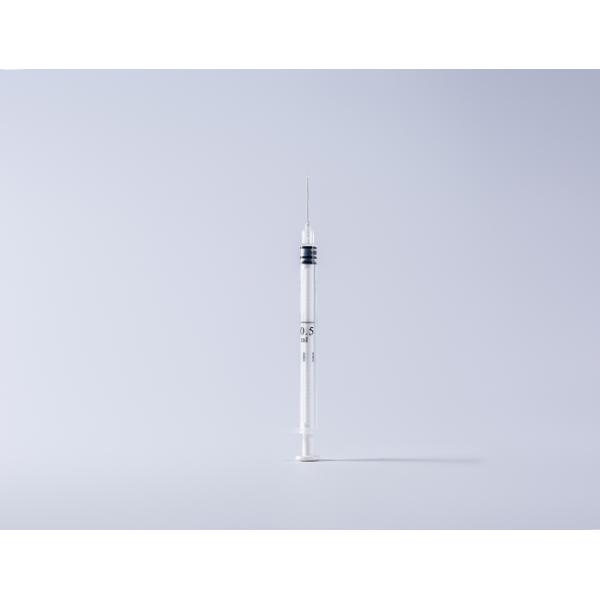 Medical Disposable Syringe Auto Disable 0.05ml-1ml Metal Clip Lock OEM