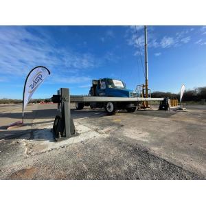 Funcionamiento manual de la barrera del brazo de elevación automática con capacidad de choque de carga pesada