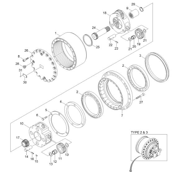 39Q6 42250 39Q6 42180 Carrier Assy Hyundai Spare Parts For R210 9 Travel Gearbox 39Q6 42250 39Q6 42180 Carrier Assy Hyundai Spare Parts For R210 9 Travel Gearbox