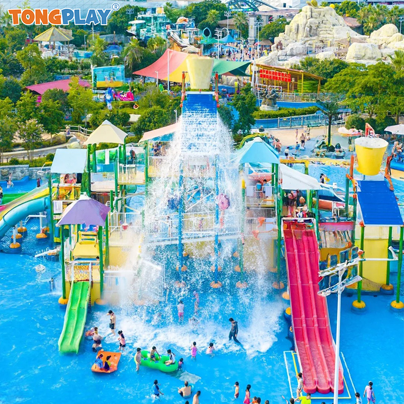 Commercial Fiberglass Construction Water Slide with Customized Sizes and Eco-Friendly Design for Aqua Parks