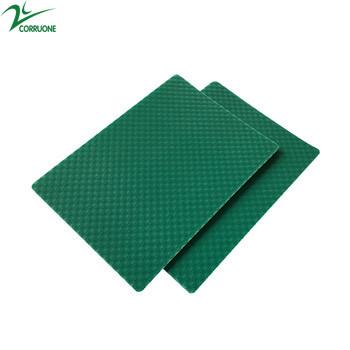 Colored Corrugated Plastic Sheets 4 X8 PP Honeycomb Panel Green