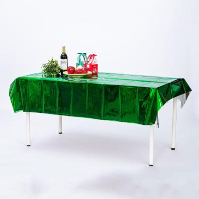 Customized 8ft Foil Table Cover 240cm Foil Table Cloth For Birthday Party