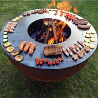 Cuisinier à pizza portable en acier corten Grill facile à assembler à l' extérieur