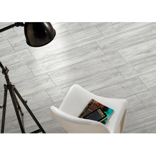 Interior Timber Ceramic Floor Tiles Low Water Absorption Skid Resistance