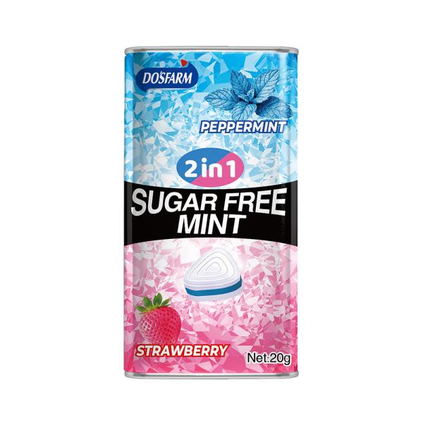 Healthy Peppermint Strawberry Mints Sugar Free Mint Candy Manufacturer