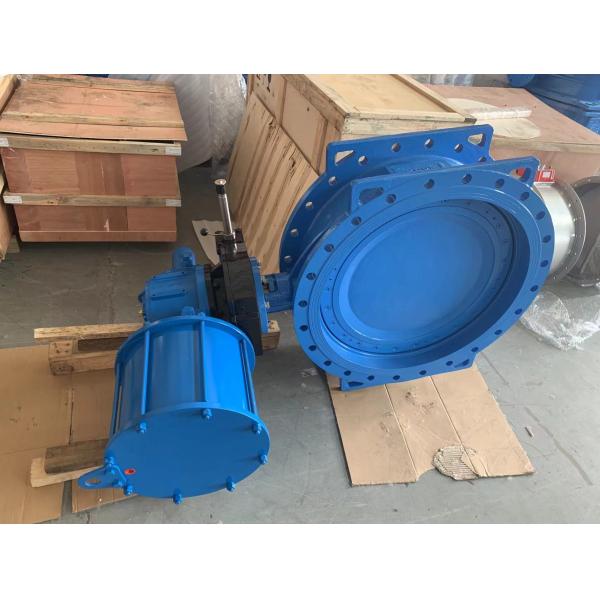 16 Inch Forklift Pneumatic Hard Seal Butterfly Valve For Petrochemical Industry