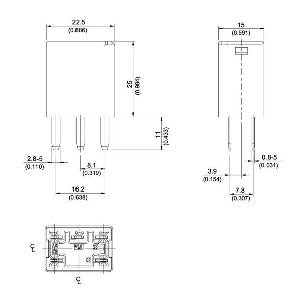5P 12077866 13500128 relais électriques automatiques pour la voiture de GM