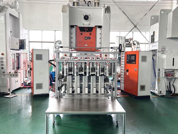 Disposable 5 Caivities Aluminium Foil Cup Making Machine Simense Motor