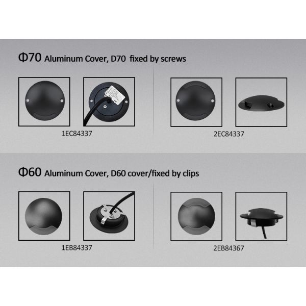 LED Inground Light Ultra-thin IP67 Waterproof 1W Aluminum Material DC24V For Wall Stairs