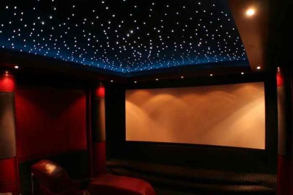 Polyester Fiberboard Ceiling Light Panel 9mm Thickness 90W For Decoration