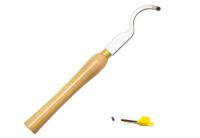 Cuello de cisne Hollower herramienta de conversión de madera de carburo punta de torno Chisel herramienta con inserción redonda de 8,9 mm